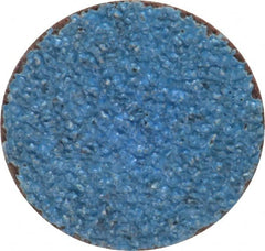 Norton - 1-1/2" Disc Diam, 36 Grit, Zirconia Alumina Quick Change Disc - Type S Attaching System, Coated, Brown, Very Coarse Grade, R821 Series - Benchmark Tooling