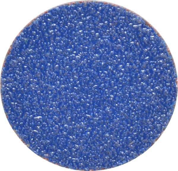 Norton - 1-1/2" Disc Diam, 60 Grit, Zirconia Alumina Quick Change Disc - Type S Attaching System, Coated, Brown, Medium Grade, R821 Series - Benchmark Tooling