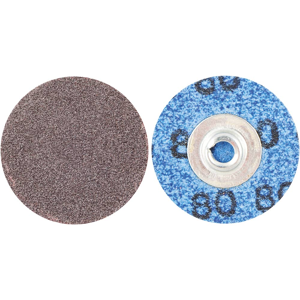 Quick-Change Disc: Speed-Lok TS, 1-1/2″ Disc Dia, 80 Grit, Aluminum Oxide, Coated Brown, Cloth Backed