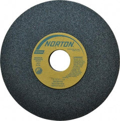 Norton - 7" Diam x 1-1/4" Hole x 1/2" Thick, I Hardness, 60 Grit Surface Grinding Wheel - Silicon Carbide, Type 1, Medium Grade, 3,600 Max RPM, Vitrified Bond, No Recess - Benchmark Tooling