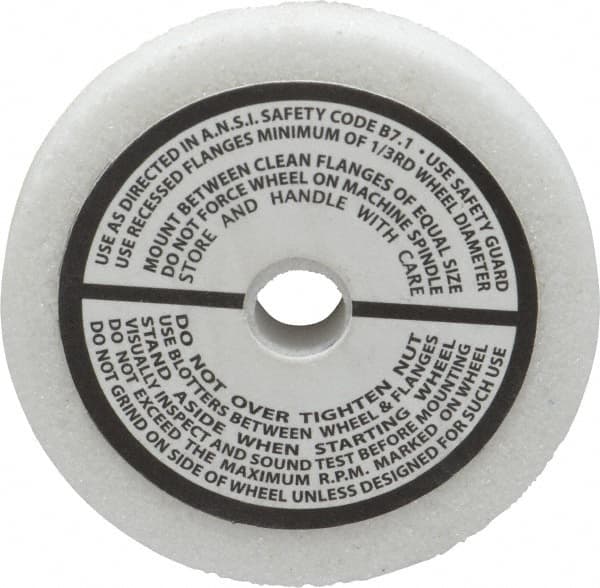 Grier Abrasives - 46 Grit Aluminum Oxide Type 1 Internal Grinding Wheel - 2-1/2" Diam x 3/8" Hole x 3/8" Thick, 12,987 Max RPM, Coarse Grade, J Hardness, Vitrified Bond - Benchmark Tooling
