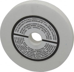 Grier Abrasives - 120 Grit Aluminum Oxide Type 1 Internal Grinding Wheel - 3" Diam x 1/2" Hole x 3/8" Thick, 10,823 Max RPM, Fine Grade, Hardness, Vitrified Bond - Benchmark Tooling