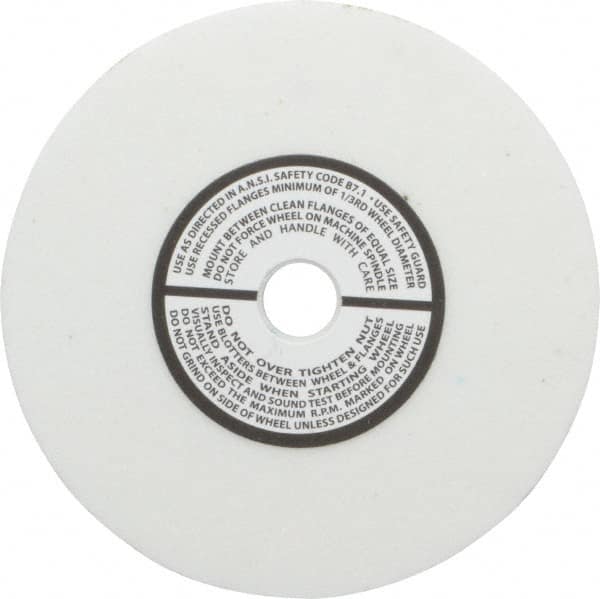 Grier Abrasives - 80 Grit Aluminum Oxide Type 1 Internal Grinding Wheel - 4" Diam x 1/2" Hole x 1/2" Thick, 8,100 Max RPM, Medium Grade, K Hardness, Vitrified Bond - Benchmark Tooling