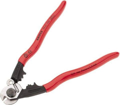 Knipex - 7-1/2" OAL, 1/4" Capacity, Cable Cutter - Ergo Dual Component Handle - Benchmark Tooling