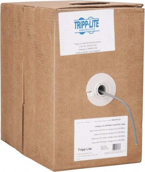 Tripp-Lite - Cat5e, 24 AWG, 350 MHz, Unshielded Network & Ethernet Cable - Gray, PVC, 1,000' OAL - Benchmark Tooling