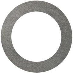 Made in USA - 0.1mm Thick, 25mm Inside x 36mm OD, Round Shim - 7/8" Screw, Uncoated 302/304 Stainless Steel - Benchmark Tooling