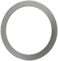 Made in USA - 0.1mm Thick, 40mm Inside x 50mm OD, Round Shim - Uncoated 302/304 Stainless Steel - Benchmark Tooling