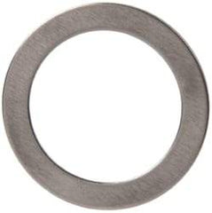 Made in USA - 0.51mm Thick, 16mm Inside x 22mm OD, Round Shim - 9/16" Screw, Uncoated 302/304 Stainless Steel - Benchmark Tooling