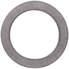 Made in USA - 0.51mm Thick, 20mm Inside x 28mm OD, Round Shim - 3/4" Screw, Uncoated 302/304 Stainless Steel - Benchmark Tooling