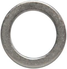 Made in USA - 1mm Thick, 14mm Inside x 20mm OD, Round Shim - 1/2" Screw, Uncoated 302/304 Stainless Steel - Benchmark Tooling