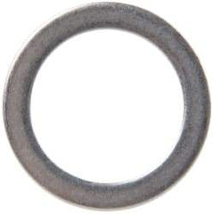 Made in USA - 1mm Thick, 16mm Inside x 22mm OD, Round Shim - 9/16" Screw, Uncoated 302/304 Stainless Steel - Benchmark Tooling