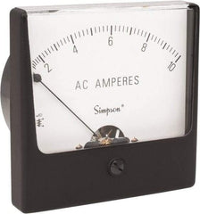 Simpson Electric - Analog, AC Ammeter, Panel Meter - 60 Hz, 0.004 Ohms at 60 Hz - Benchmark Tooling