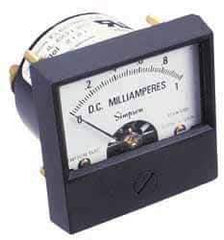 Simpson Electric - Analog, AC Ammeter, Panel Meter - 60 Hz, 0.001 Ohms at 60 Hz - Benchmark Tooling