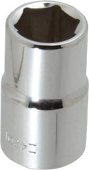 Blackhawk by Proto - 1/2" Drive, Standard Hand Socket - 6 Points, 1-1/2" OAL, Chrome Finish - Benchmark Tooling