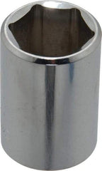 Blackhawk by Proto - 1/2" Drive, Standard Hand Socket - 6 Points, 1-1/2" OAL, Chrome Finish - Benchmark Tooling