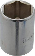 Blackhawk by Proto - 1/2" Drive, Standard Hand Socket - 6 Points, 1-1/2" OAL, Chrome Finish - Benchmark Tooling