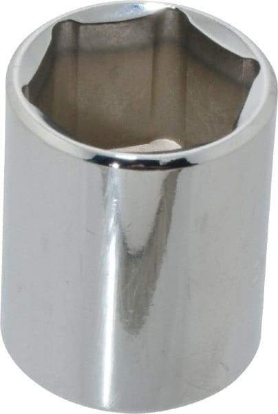 Blackhawk by Proto - 1/2" Drive, Standard Hand Socket - 6 Points, 1-1/2" OAL, Chrome Finish - Benchmark Tooling