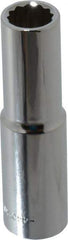 Blackhawk by Proto - 1/2" Drive, Deep Hand Socket - 12 Points, 3-3/32" OAL, Chrome Finish - Benchmark Tooling