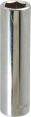 Blackhawk by Proto - 1/2" Drive, Deep Hand Socket - 6 Points, 3-3/32" OAL, Chrome Finish - Benchmark Tooling