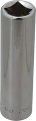 Blackhawk by Proto - 1/2" Drive, Deep Hand Socket - 6 Points, 3-9/32" OAL, Chrome Finish - Benchmark Tooling