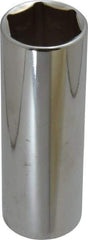 Blackhawk by Proto - 1/2" Drive, Deep Hand Socket - 6 Points, 3-3/32" OAL, Chrome Finish - Benchmark Tooling