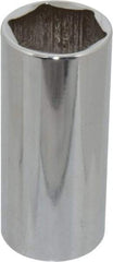 Blackhawk by Proto - 1/2" Drive, Deep Hand Socket - 6 Points, 3-3/32" OAL, Chrome Finish - Benchmark Tooling