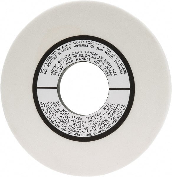 Grier Abrasives - 10" Diam x 3" Hole x 1/2" Thick, K Hardness, 80 Grit Surface Grinding Wheel - Benchmark Tooling