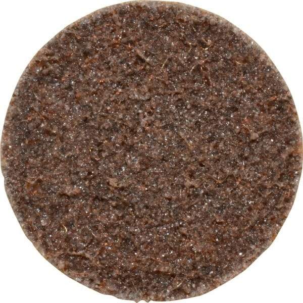 Superior Abrasives - 2" Disc Diam, Aluminum Oxide Quick Change Disc - Type R Attaching System, Nonwoven, Brown, Coarse Grade, FD Series - Benchmark Tooling