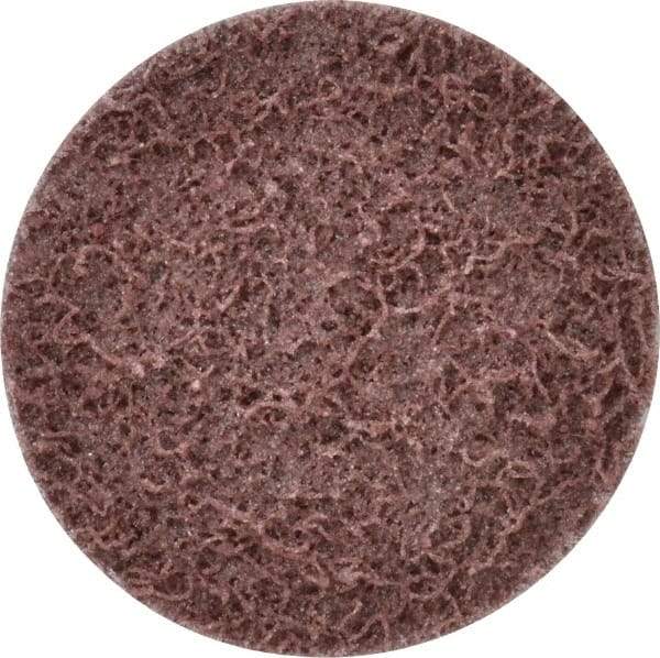 Superior Abrasives - 2" Disc Diam, Aluminum Oxide Quick Change Disc - Type R Attaching System, Nonwoven, Maroon, Medium Grade, FD Series - Benchmark Tooling