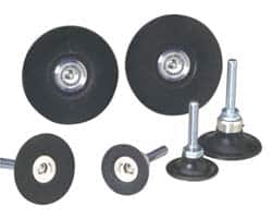 Standard Abrasives - 2" Diam Quick-Change Disc Backing Pad - 1/4" Shank Diam, Hard Density, 20,000 RPM, Lockit Compatible - Benchmark Tooling