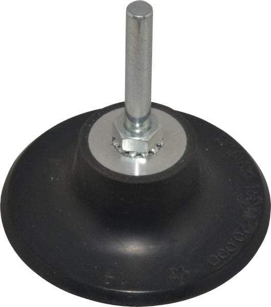 Value Collection - 3" Diam Quick-Change Type R Disc Backing Pad - 1/4" Shank Diam, 20,000 RPM - Benchmark Tooling