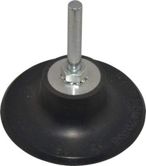 Value Collection - 3" Diam Quick-Change Type R Disc Backing Pad - 1/4" Shank Diam, 20,000 RPM - Benchmark Tooling