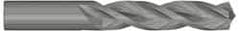 Kennametal - 10.5mm 130° Solid Carbide Jobber Drill - Bright Finish, Right Hand Cut, Spiral Flute, Straight Shank, 118mm OAL, Standard Point - Benchmark Tooling