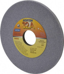 Norton - 6" Diam x 1-1/4" Hole x 1/4" Thick, K Hardness, 60 Grit Surface Grinding Wheel - Aluminum Oxide, Type 1, Medium Grade, 4,140 Max RPM, Vitrified Bond, No Recess - Benchmark Tooling