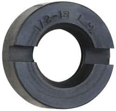 Sopko - 7/8" Diam Grinding Wheel Spindle Slotted Nut - 1/2-13 Thread Size, Left Handed, 5/16" Thick - Benchmark Tooling