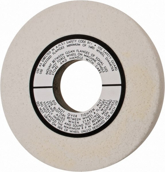 Grier Abrasives - 10" Diam x 3" Hole x 1" Thick, F Hardness, 46 Grit Surface Grinding Wheel - Benchmark Tooling