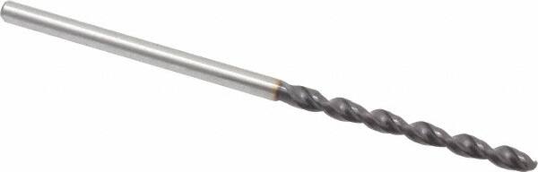 Accupro - #49 130° Cobalt Jobber Drill - TiAlN Finish, Right Hand Cut, Parabolic Flute, Straight Shank, 46mm OAL, Split Point - Benchmark Tooling