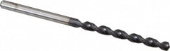 Accupro - 3.3mm 130° Cobalt Jobber Drill - TiAlN Finish, Right Hand Cut, Parabolic Flute, Straight Shank, 2-9/16" OAL, Split Point - Benchmark Tooling