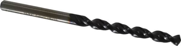 Accupro - 13/64" 130° Cobalt Jobber Drill - TiAlN Finish, Right Hand Cut, Parabolic Flute, Straight Shank, 3-3/8" OAL, Split Point - Benchmark Tooling