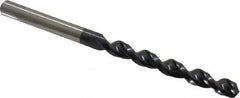 Accupro - Letter E (1/4) 130° Cobalt Jobber Drill - TiAlN Finish, Right Hand Cut, Parabolic Flute, Straight Shank, 3-31/32" OAL, Split Point - Benchmark Tooling