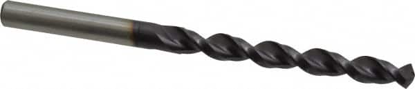 Accupro - 9/32" 130° Cobalt Jobber Drill - TiAlN Finish, Right Hand Cut, Parabolic Flute, Straight Shank, 109mm OAL, Split Point - Benchmark Tooling