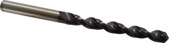 Accupro - Letter P 130° Cobalt Jobber Drill - TiAlN Finish, Right Hand Cut, Parabolic Flute, Straight Shank, 4-19/32" OAL, Split Point - Benchmark Tooling