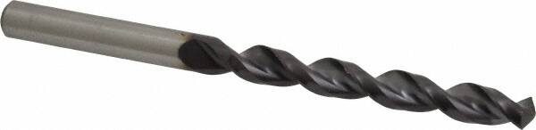 Accupro - Letter S 130° Cobalt Jobber Drill - TiAlN Finish, Right Hand Cut, Parabolic Flute, Straight Shank, 4-29/32" OAL, Split Point - Benchmark Tooling