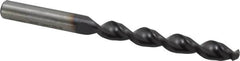 Accupro - 13/32" 130° Cobalt Jobber Drill - TiAlN Finish, Right Hand Cut, Parabolic Flute, Straight Shank, 5-1/4" OAL, Split Point - Benchmark Tooling