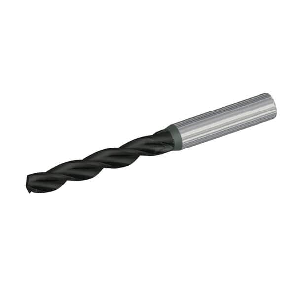 Kennametal - 9mm 130° Solid Carbide Jobber Drill - TiAlN Finish, Right Hand Cut, Spiral Flute, Straight Shank, 103mm OAL, Standard Point - Benchmark Tooling