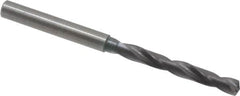 Guhring - 0.2047" 140° Solid Carbide Jobber Drill - FIREX Finish, Right Hand Cut, Spiral Flute, Straight Shank, 82mm OAL, SU Point - Benchmark Tooling