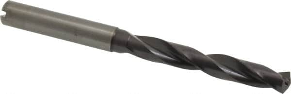 Guhring - 0.2953" 140° Solid Carbide Jobber Drill - FIREX Finish, Right Hand Cut, Spiral Flute, Straight Shank, 91mm OAL, SU Point - Benchmark Tooling