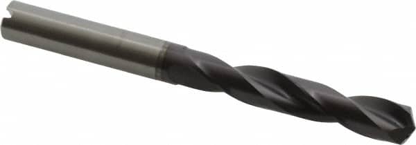 Guhring - 25/64" 140° Solid Carbide Jobber Drill - FIREX Finish, Right Hand Cut, Spiral Flute, Straight Shank, 103mm OAL, SU Point - Benchmark Tooling