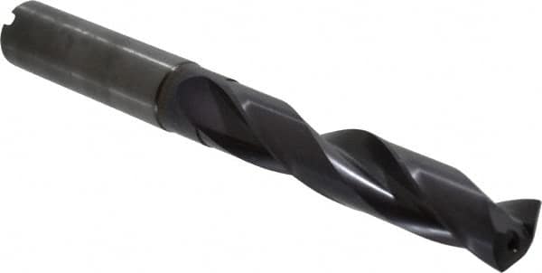 Guhring - 0.5315" 140° Solid Carbide Jobber Drill - FIREX Finish, Right Hand Cut, Spiral Flute, Straight Shank, 124mm OAL, SU Point - Benchmark Tooling