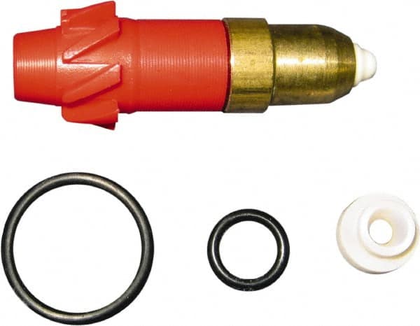 Kranzle - Rotating, Brass, Ceramic, Plastic & Rubber, Pressure Washer Nozzle Repair Kit - 1.14mm Orifice Diam, Red - Benchmark Tooling